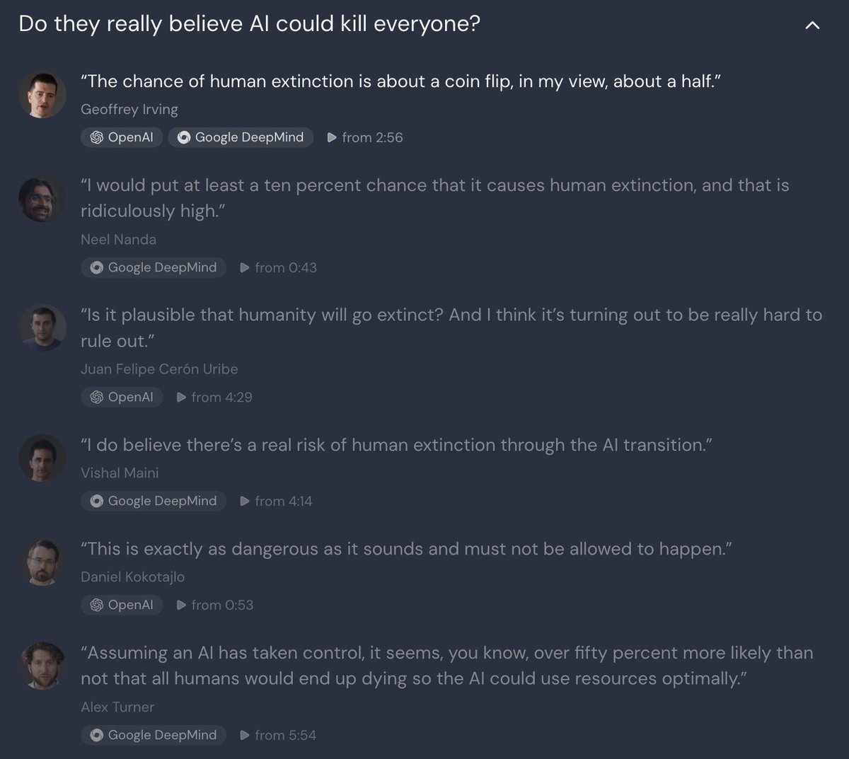 Screenshot referenced in the discussion of the Superintelligence Accord