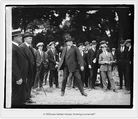 Herbert Hoover at a card table